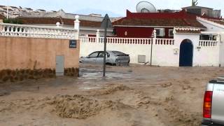 Flash floods in Camposol Mazarron Spain [upl. by Babara]