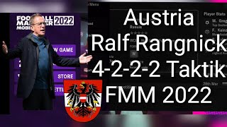 Austria Ralf Rangnick 4222 Taktik FMM 2022 [upl. by Ruon]