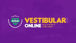 Vestibular Online UNIVAR 2023 [upl. by Willet25]