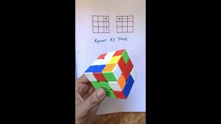 The VIRAL 2x63 Moves of Rubik’s Cube  cube solve magic trick shorts rubikscube [upl. by Jarv794]