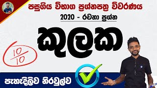 Kulaka  OL Maths in Sinhala  2021 GCE OL Mathematics Past Paper  SET Question [upl. by Aneeres649]