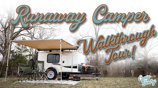 Runaway Camper Walkthrough Tour  Our Camper Mods and Customizations Tips and Tricks [upl. by Yesnik]