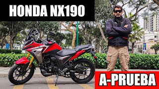 Honda NX190  CB200X  APrueba  Test Drive  Review [upl. by Marco692]