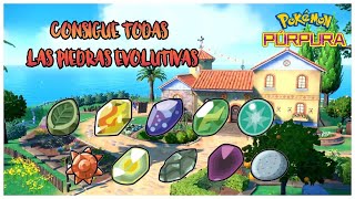 Pokemon Purpura  TODAS Las PIEDRAS EVOLUTIVAS [upl. by Aikal]