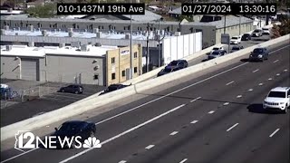 Police use grappler to end chase on I10 in Phoenix [upl. by Any384]