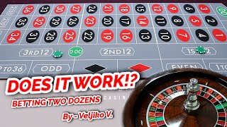 MOST POPULAR HIGH WIN RATE SYSTEM  Double Dozens Roulette System Review [upl. by Ydissak983]