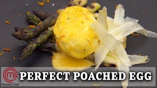 Make The Perfect Poached Egg  MasterChef UK [upl. by Faina961]