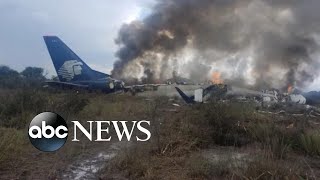 85 injured in Mexico plane crash [upl. by Pooi]