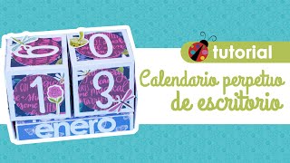 Tutorial Scrapbooking Calendario Perpetuo [upl. by Dolan]