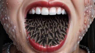 ASMR Mouth Treatment Remove Maggots Infection  Severely loosing mouth Treatment [upl. by Dafodil]