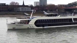 Flusskreuzfahrtschiffe Köln [upl. by Yesnil]