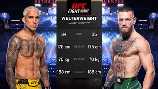 Charles Oliveira vs Conor McGregor Full Fight  UFC 5 Fight Night [upl. by Coyle]