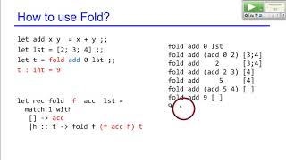 OCaml Fold Lecture [upl. by Standish418]