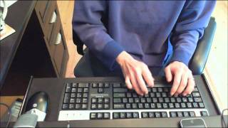 Dr Robinson demonstrates Perfect touch typing to type FAST [upl. by Doownel]