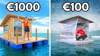 €100 vs €1000 Woonboot Bouwen [upl. by Xam]