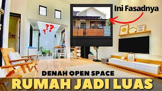 RUMAH MINIMALIS OPEN SPACE DENAH RUMAH BIKIN LAHAN JADI LUAS X in collabs with inirumahday [upl. by Inaluiak432]