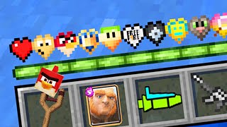 Paso MINECRAFT pero hay CORAZONES de VIDEOJUEGOS de CELULAR 🎮📱 INVICTOR 1 [upl. by Lletnuahs]