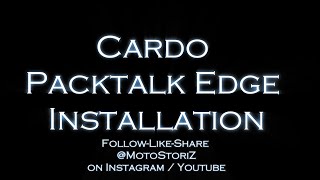 Cardo Packtalk EDGE Installation [upl. by Konstantin]