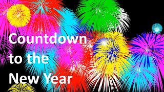 New Year Countdown Clock with Animated Fireworks [upl. by Zetneuq]