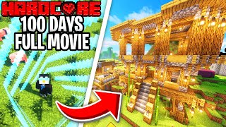 I Survived 100 Days On A TOILET In Minecraft Hardcore FULL MOVIE [upl. by Raeann]