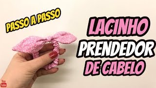 Como fazer xuxinha prendedor de cabelo com lacinho  DIY Scrunchie [upl. by Ettennil364]