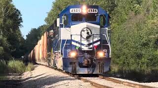 LSRC 4325 amp LSRC 302 Southbound in Alpena Mi [upl. by Ambrosi]