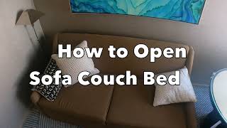 How to Open a Sofa Couch Bed [upl. by Hildagarde889]