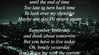 Remember Yesterday  Hammerfall lyrics [upl. by Haidabez]