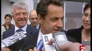 Visite électorale de Sarkozy à Plouarzel Finistère [upl. by Cod]