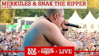 MERKULES amp SNAK THE RIPPER  LASH  LIVE at the Out4Fame Festival 2014  RAP4AID [upl. by Epp]