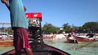 Longtail boat from Pattaya Beach Koh LIpe Thailand [upl. by Atillertse]