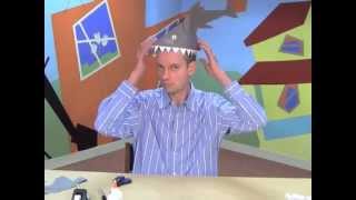 Make a paper shark hat An easy craft for kids by World Book [upl. by Nert]