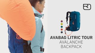 AVABAG LiTRIC TOUR avalanche backpack English  ORTOVOX [upl. by Edwine]