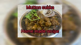 💥 Mutton sukka Home made recipe and home made powder 🌶️ food shorts foodie shortvideo short [upl. by Eslud]