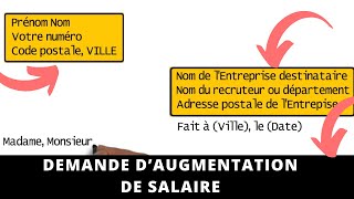 Rédiger une Modèle de DEMANDE D’AUGMENTATION DE SALAIRE │Lettre au Quotidien [upl. by Nallaf267]