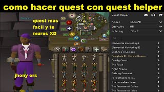 como usar el quest helper OSRS [upl. by Angrist217]