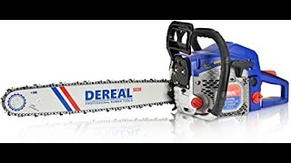 Review DEREAL Pro 62ccGas Chainsaw20 Inch Bar GasolinePower Chain Saws [upl. by Agnella]