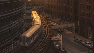 9 Hours Sounds of Chicago Ambience 3D City Noises of Downtown HD [upl. by Anilys]