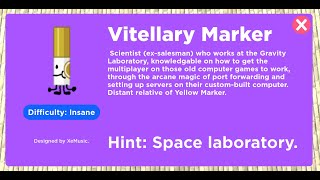 How to get VITELLARY MARKER in Roblox Find The Markers Roblox [upl. by Labanna]