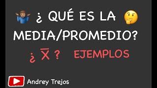 La media aritmética I PROMEDIO ¿Qué es¿Cómo se calcula Ejemplos I FARO [upl. by Sej]