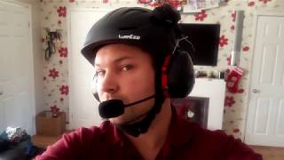 £55 bluetooth intercom paramotor helmet with built in radio [upl. by Ettezzus]