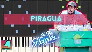 Piragua  In The Heights  Piano Accompaniment Tutorial Synthesia [upl. by Trust]