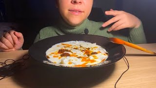 ASMR  ÜÇGEN MANTI YEMEK  YEMEK MUKBANG [upl. by Darrick]