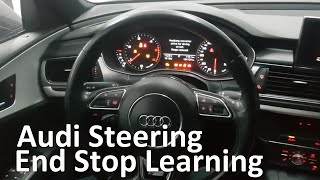 Audi A6 A7 Steering End Stop Learning [upl. by Gross]