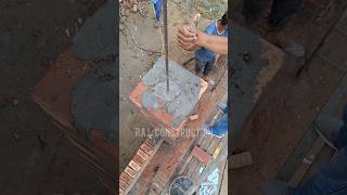 How to brick pillar casting construction home [upl. by Cliff824]