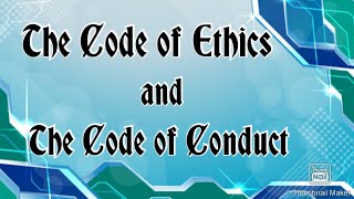 code of ethics and code of conduct [upl. by Kuo845]