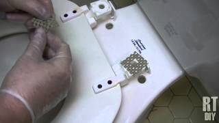 Loose Toilet Seat Solution  Ricks Tips [upl. by Sacken]