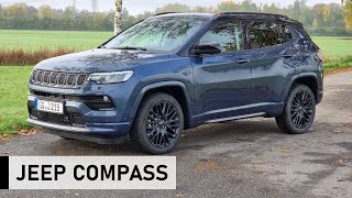 2022 Jeep Compass eHybrid Der perfekte Kompromiss  Review Fahrbericht Test [upl. by Nosnor]