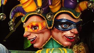 Mardi Gras World New Orleans LA  Travel Thru History Show [upl. by Adnih45]