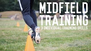 Individual Midfielder Training  3 Drills To Become A Better Central Midfielder [upl. by Esialb587]